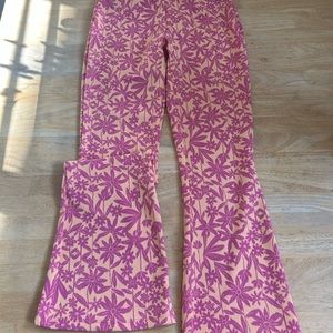 Zara floral flare pants